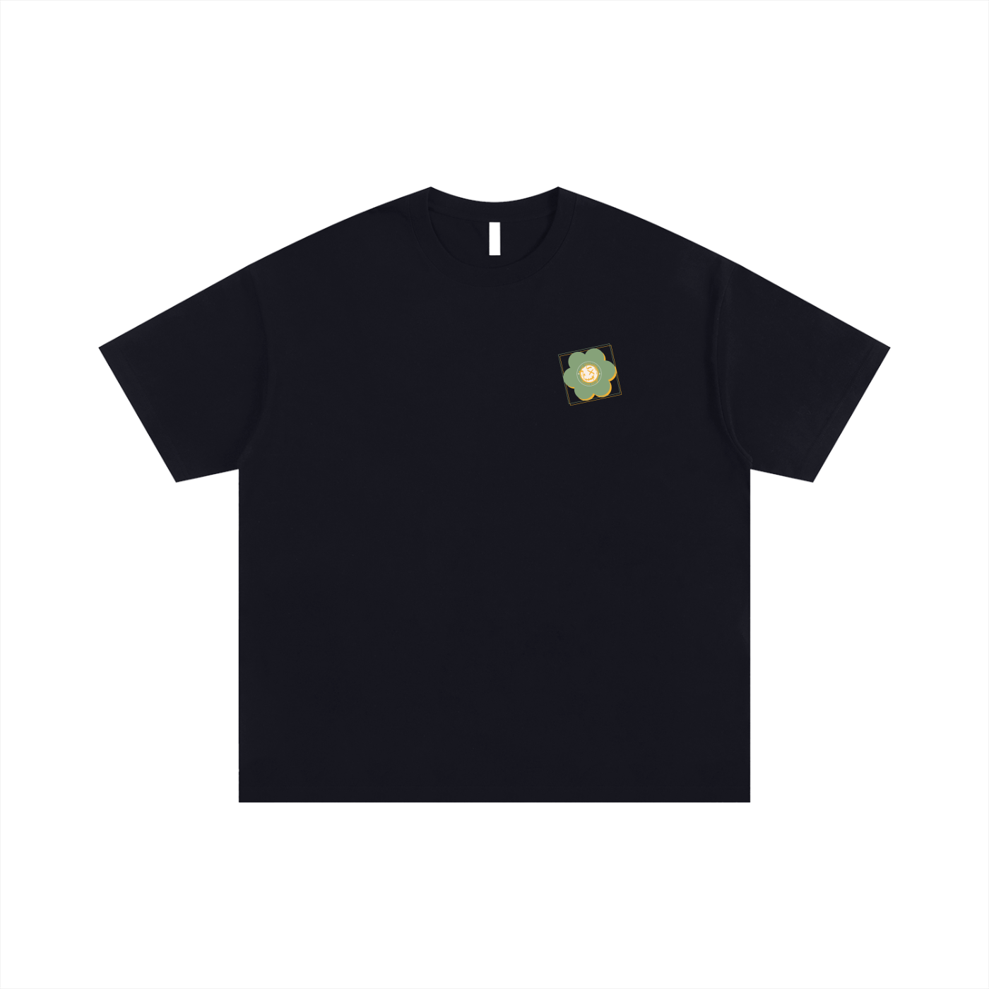 Oversized LDC Khaki Flower logo tee