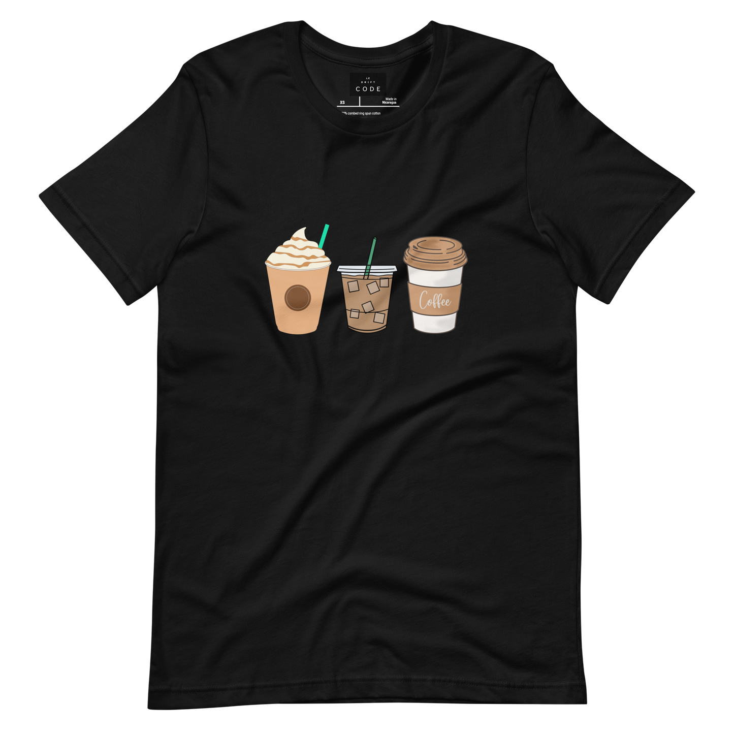 ''Coffee cups'' T-shirt