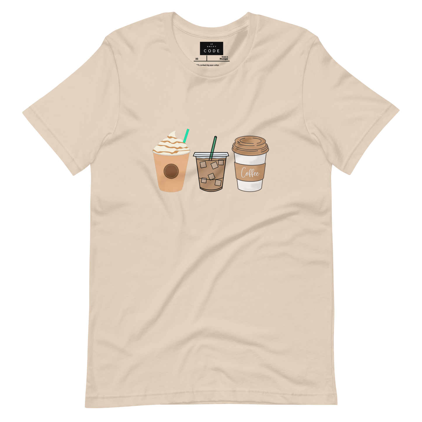 ''Coffee cups'' T-shirt