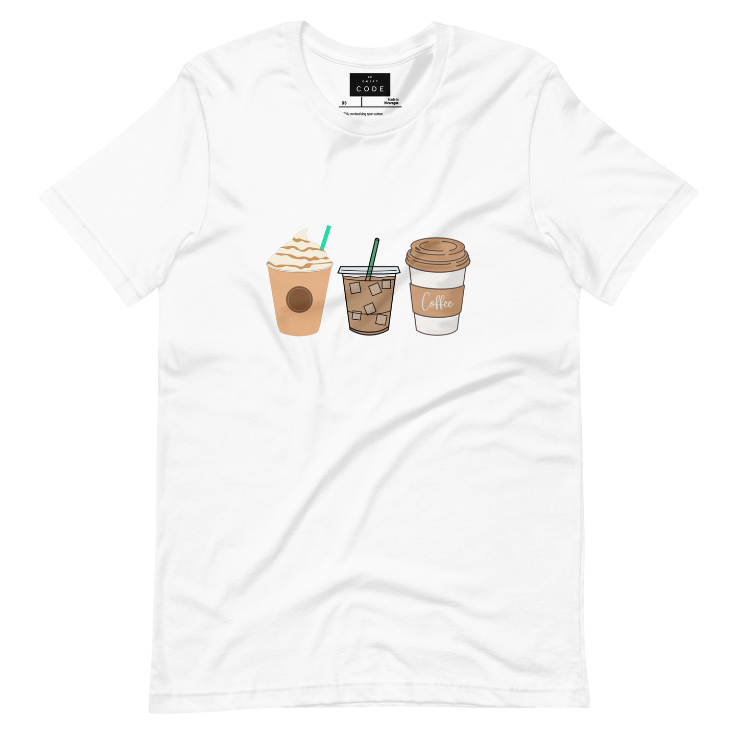 ''Coffee cups'' T-shirt