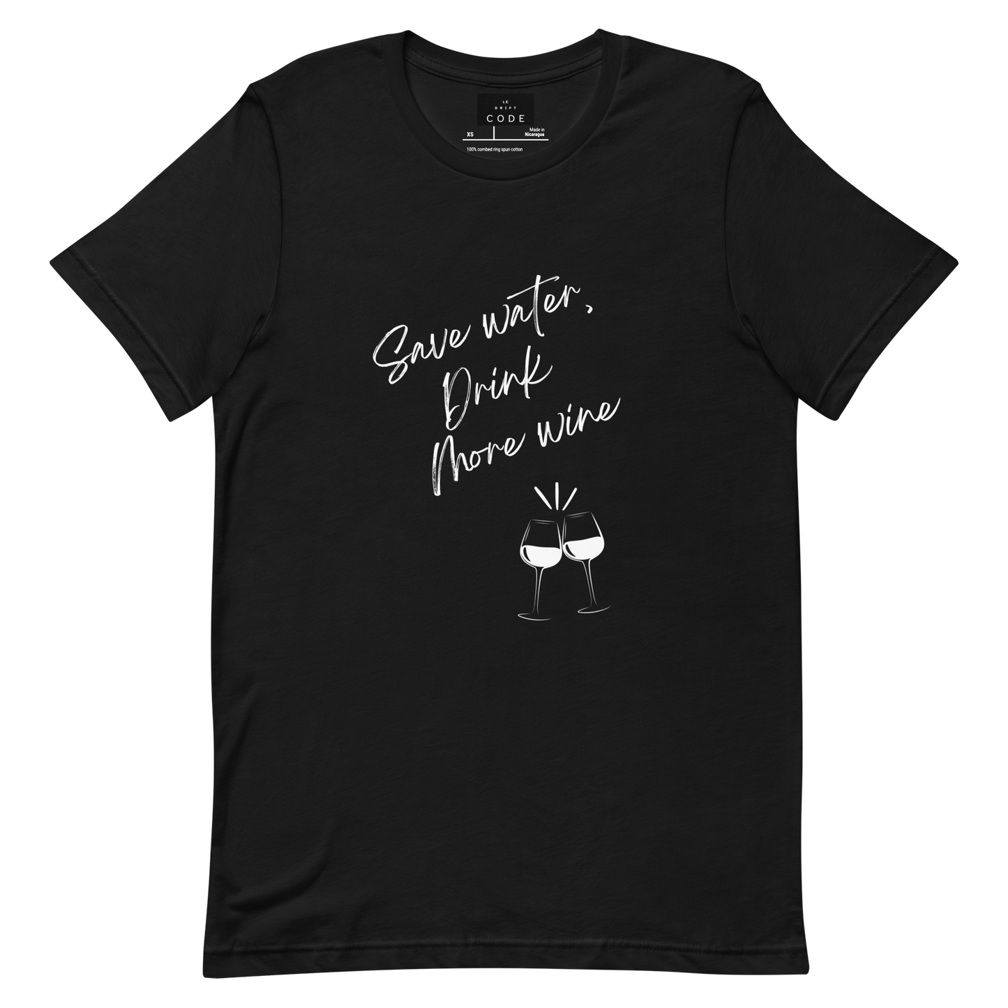 ''Save water, Drink wine'' T-shirt