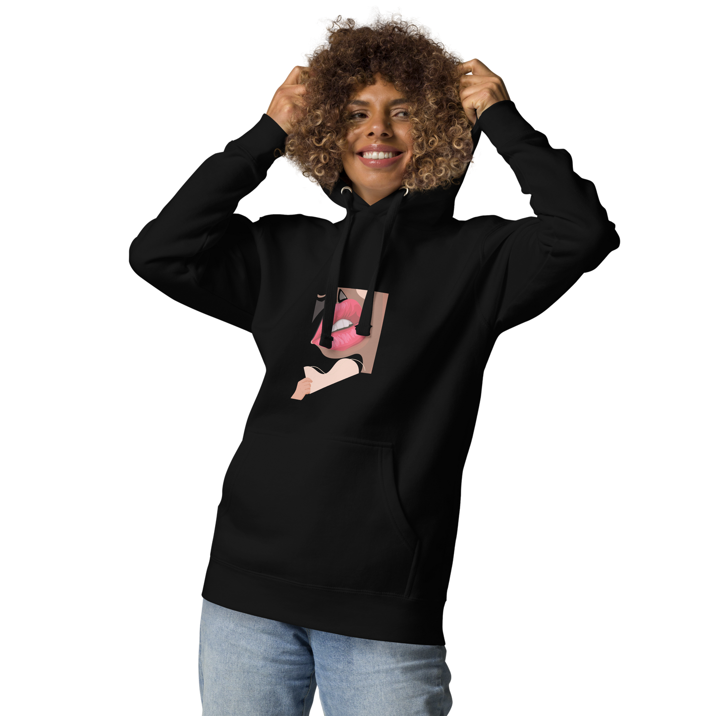 Women's '' Face Puzzle'' Hoodie