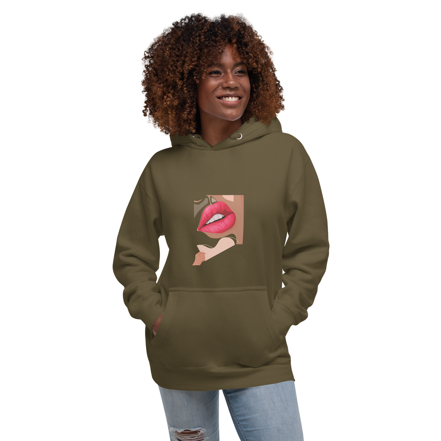 Women's '' Face Puzzle'' Hoodie