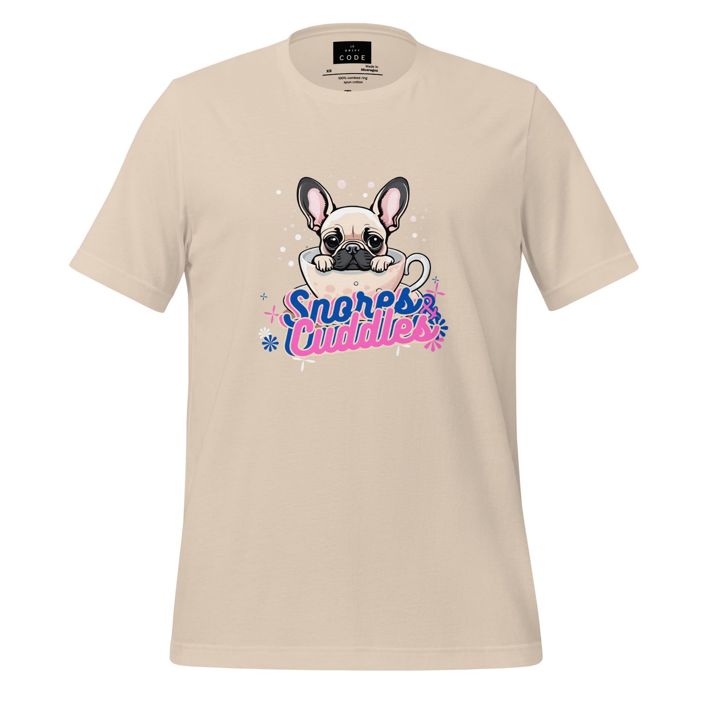 ''Snores & Cuddles'' Frenchie T-shirt